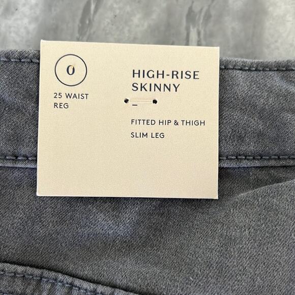 Universal Thread 0/25R Gray High Rise Skinny Slim Leg Jeans NWT - Picture 6 of 13
